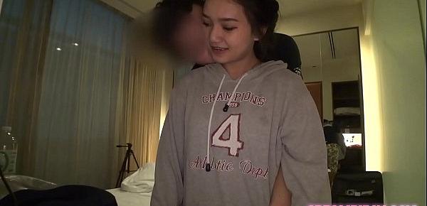  Teen skinny youthful body fucked raw by Japan with big cock